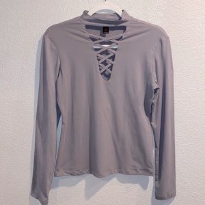 Gray top - Size L